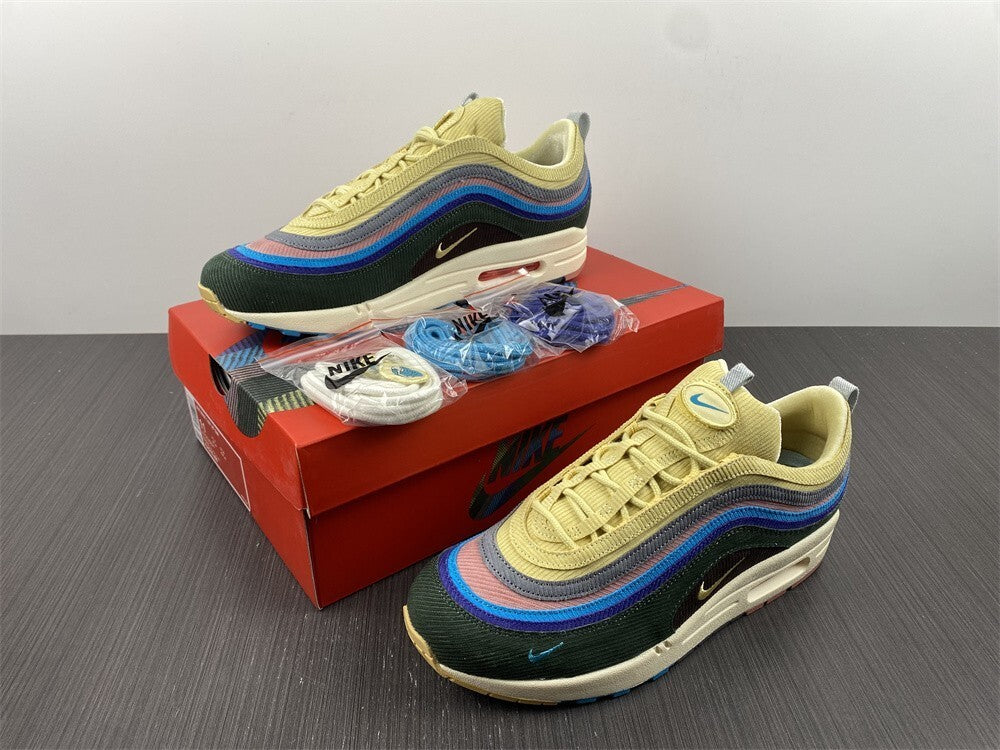 Tênis NK Air Max 97 Híbrido “Veludo Cotelê Vintage Arco-Íris”