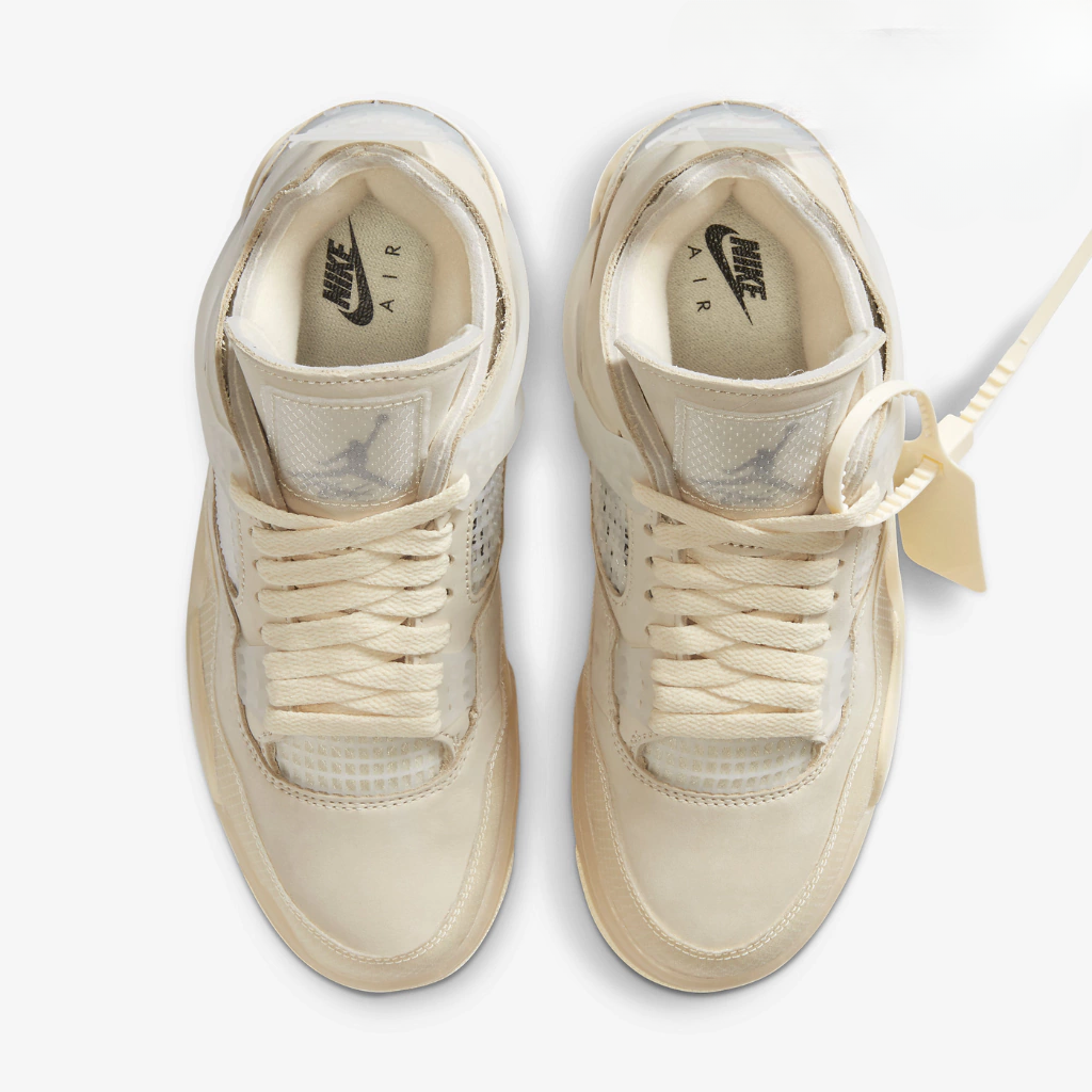 Tênis Off-White x Air Jordan 4 Sail