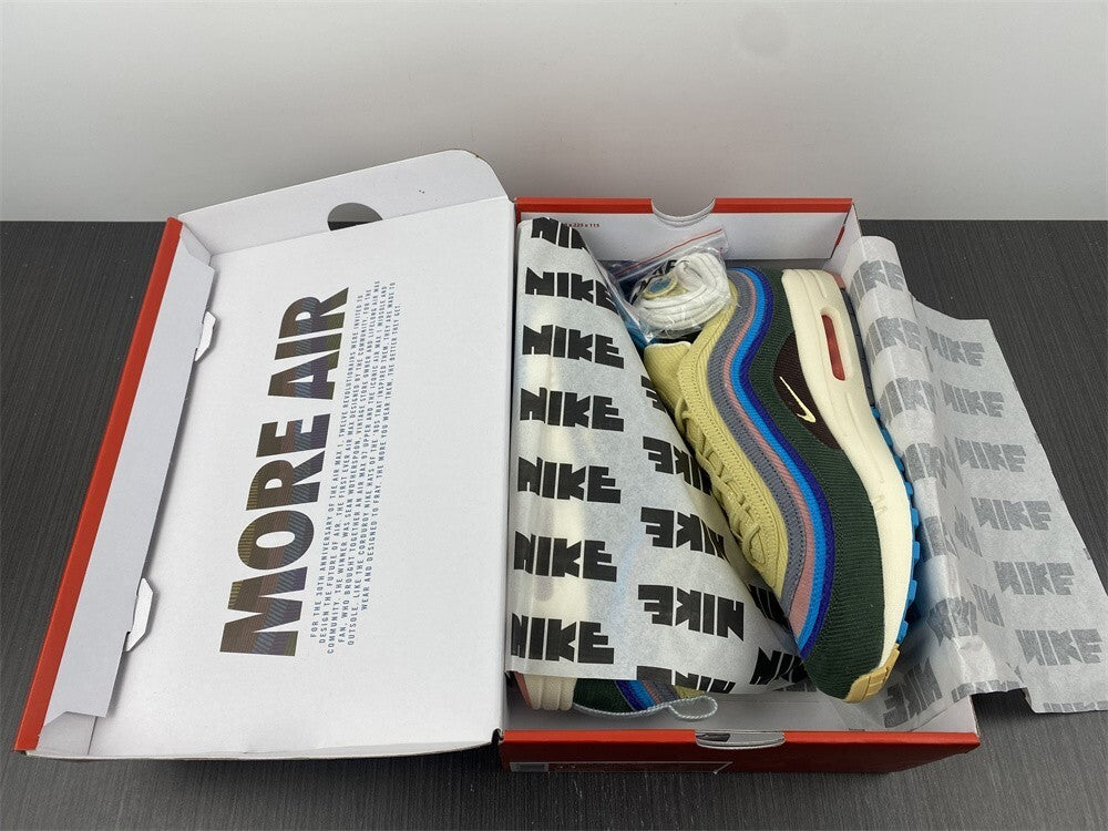 Tênis NK Air Max 97 Híbrido “Veludo Cotelê Vintage Arco-Íris”