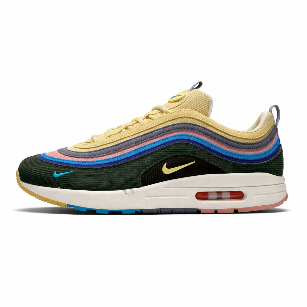 Tênis NK Air Max 97 Híbrido “Veludo Cotelê Vintage Arco-Íris”