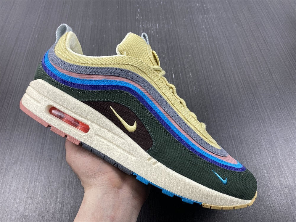 Tênis NK Air Max 97 Híbrido “Veludo Cotelê Vintage Arco-Íris”