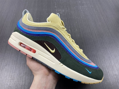 Tênis NK Air Max 97 Híbrido “Veludo Cotelê Vintage Arco-Íris”