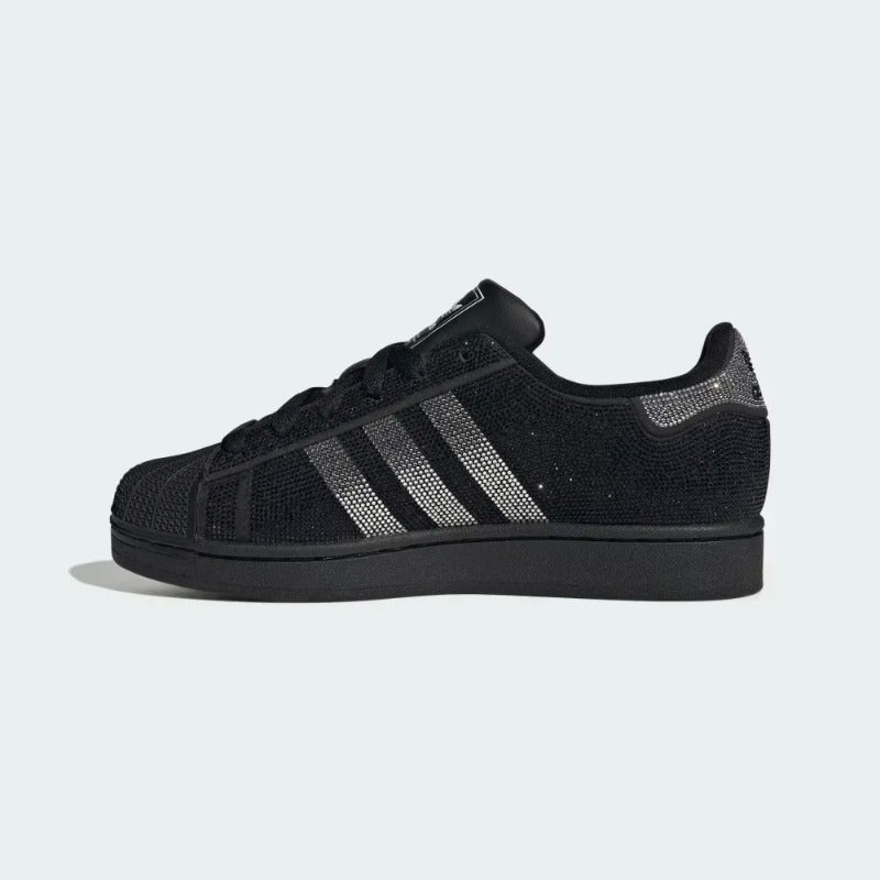 adidas Superstar II Core Black Silver Metallic Off White