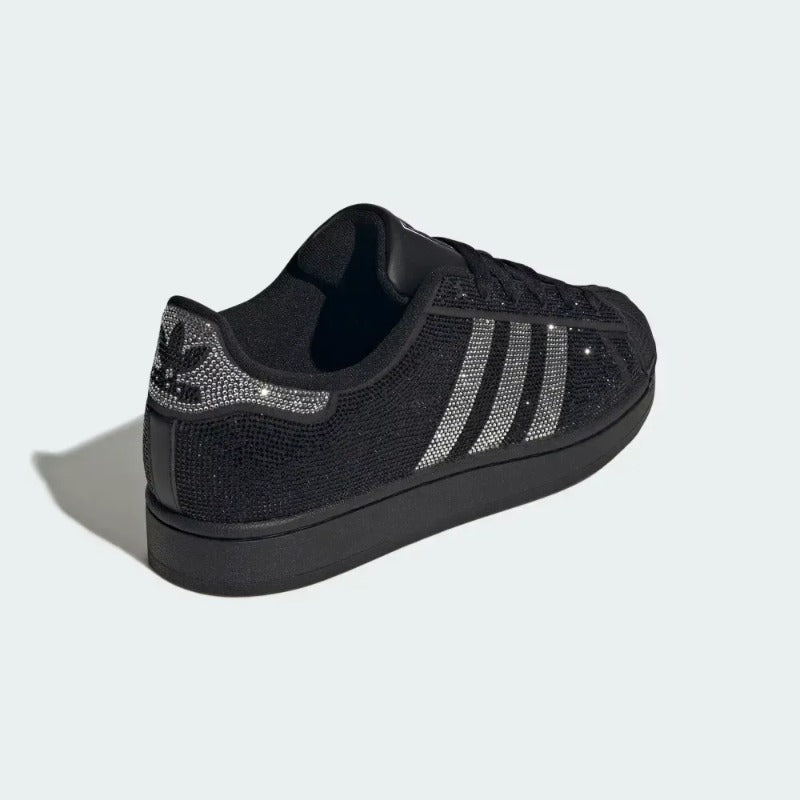 adidas Superstar II Core Black Silver Metallic Off White