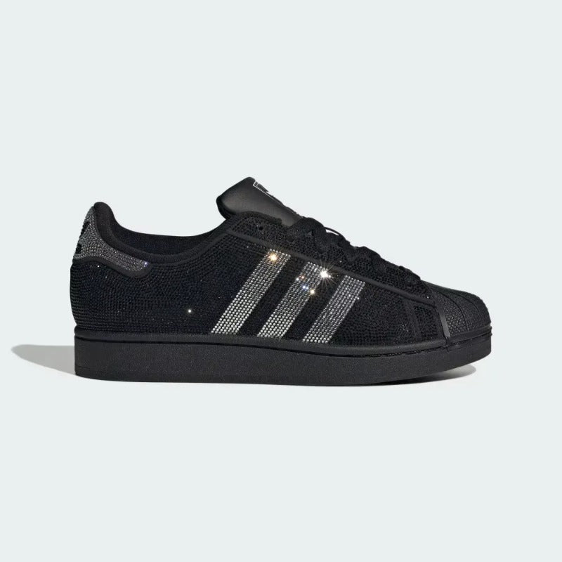 adidas Superstar II Core Black Silver Metallic Off White