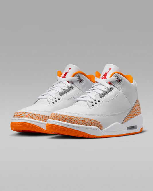 Air Jordan 3 Retro "Branco e Casca de Laranja"