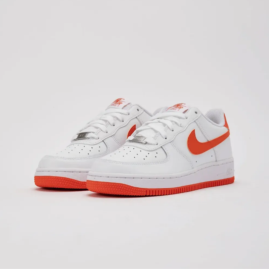 Nike Air Force 1 Low GS White Safety Orange