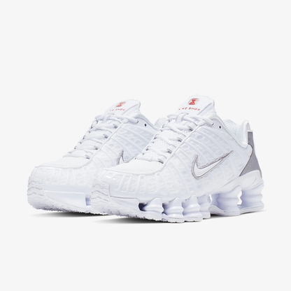 Nike Shox TL White and Max Orange