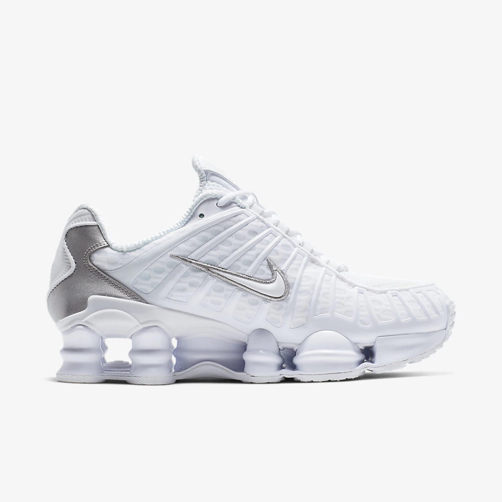 Nike Shox TL White and Max Orange
