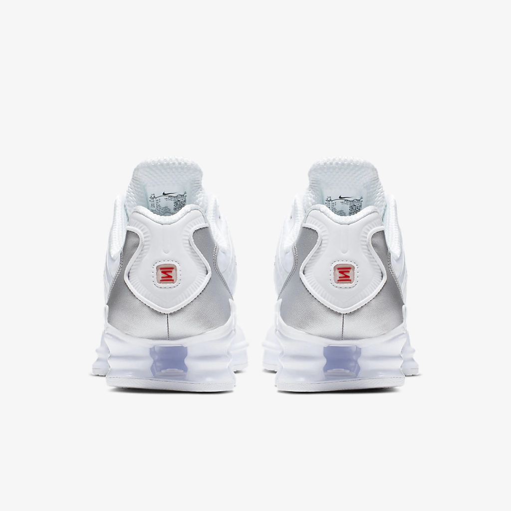 Nike Shox TL White and Max Orange