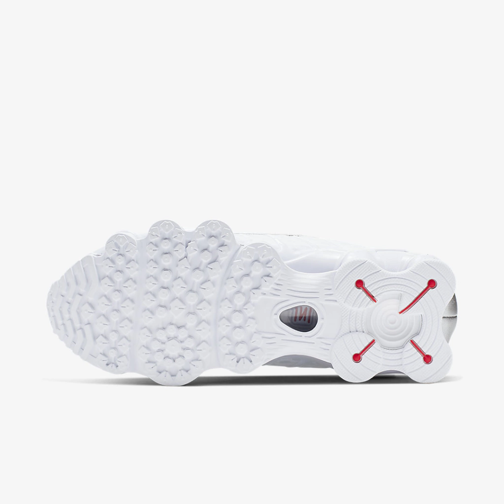 Nike Shox TL White and Max Orange