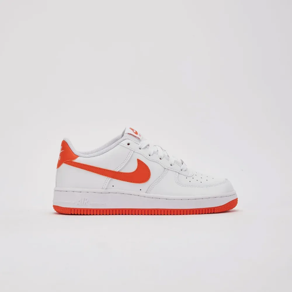 Nike Air Force 1 Low GS White Safety Orange