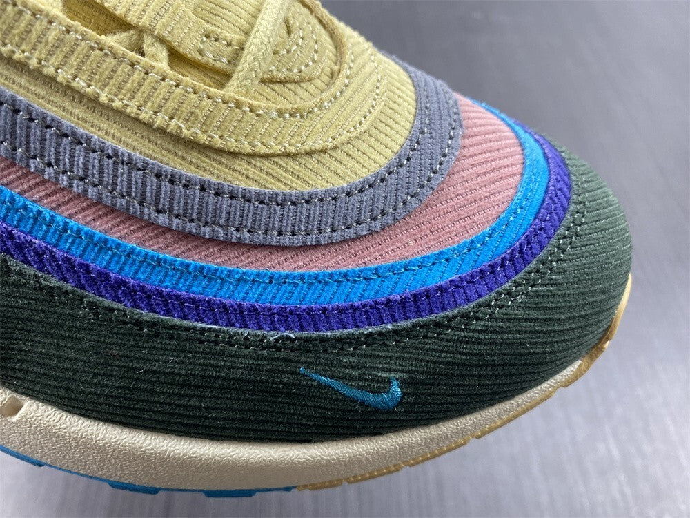 Tênis NK Air Max 97 Híbrido “Veludo Cotelê Vintage Arco-Íris”