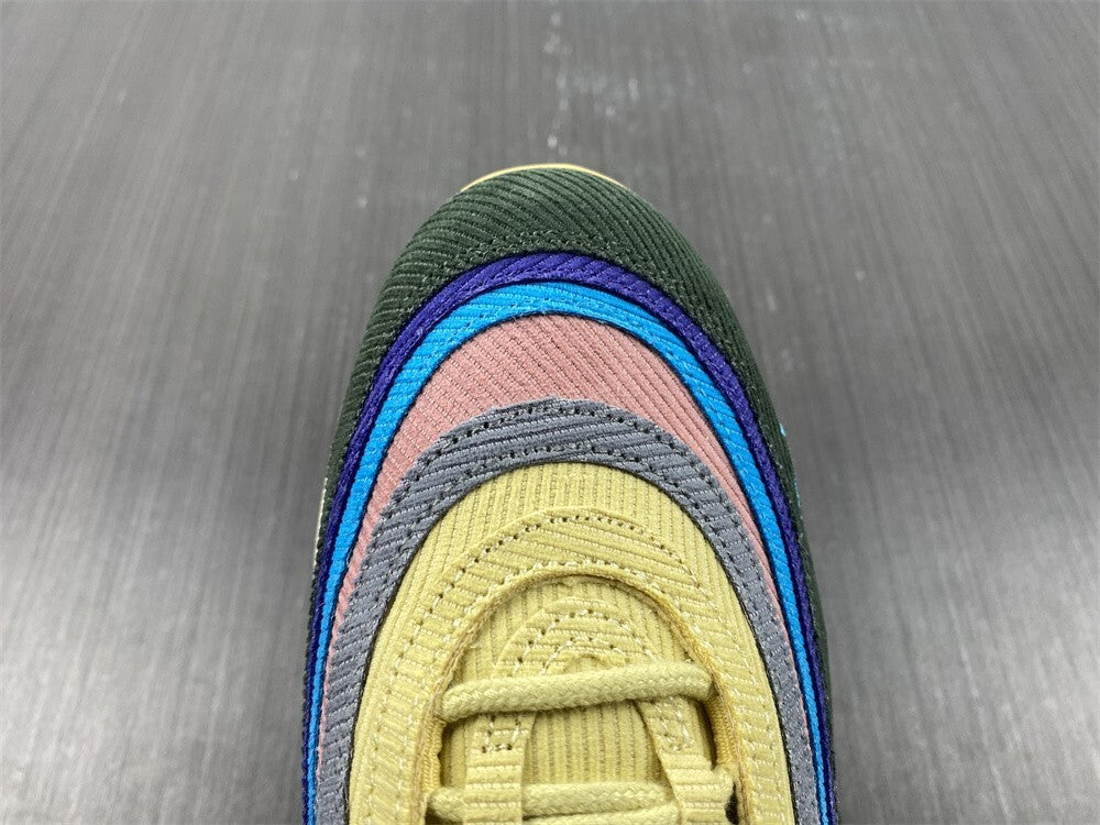 Tênis NK Air Max 97 Híbrido “Veludo Cotelê Vintage Arco-Íris”