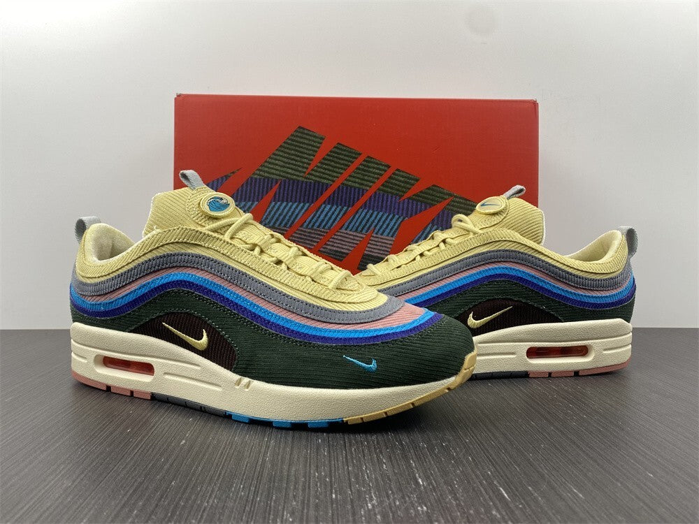 Tênis NK Air Max 97 Híbrido “Veludo Cotelê Vintage Arco-Íris”