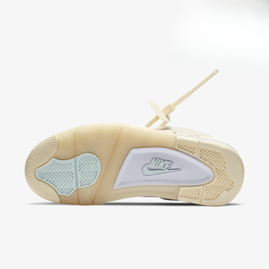 Tênis Off-White x Air Jordan 4 Sail