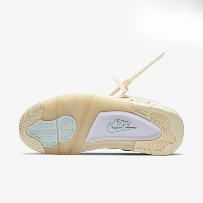 Tênis Off-White x Air Jordan 4 Sail